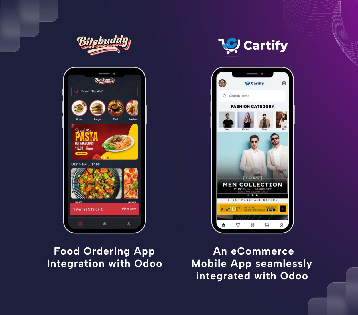 Odoo Ecommerce Mobile App | Bitebuddy | Cartify