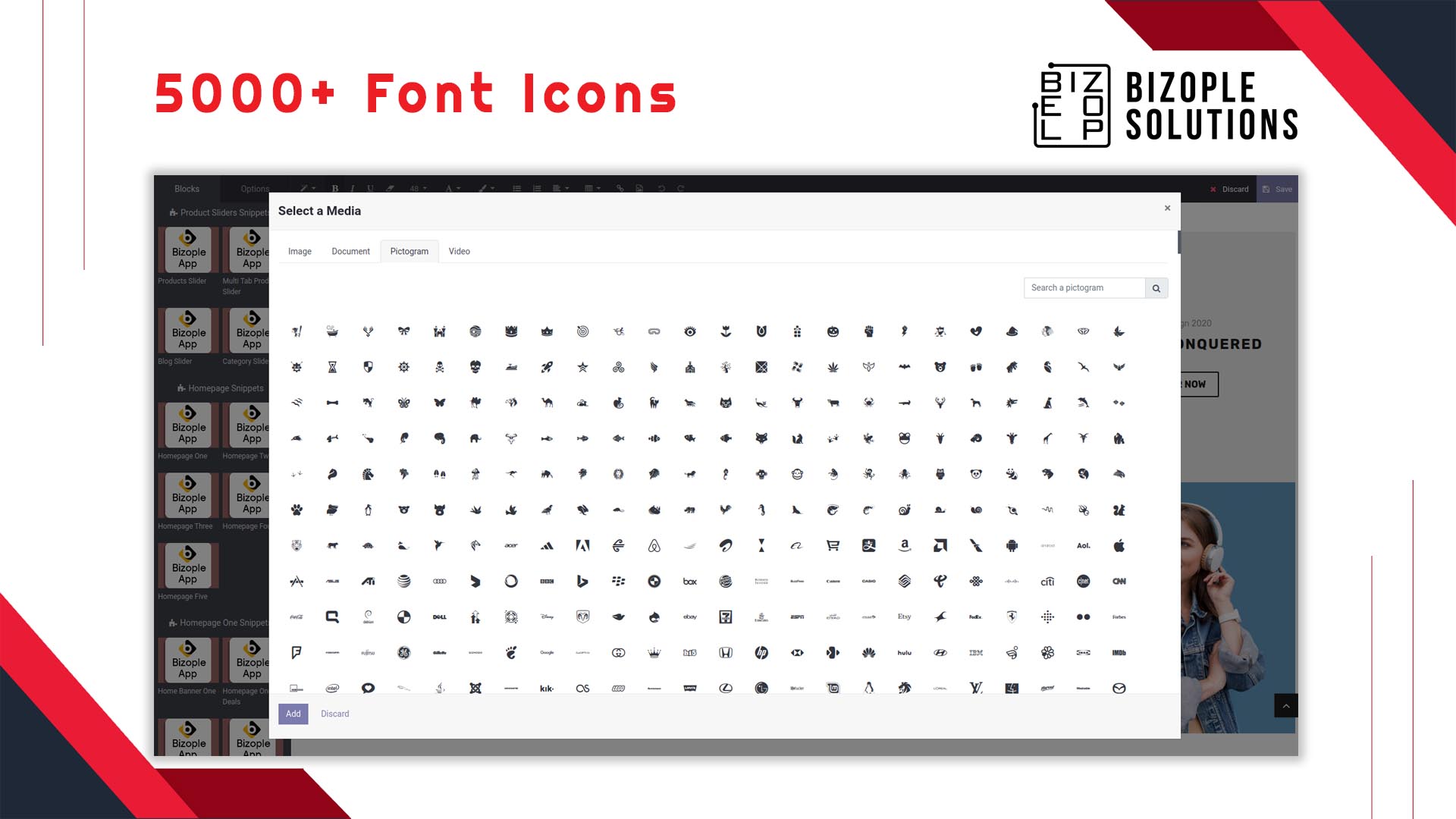 5000+ Font Icons