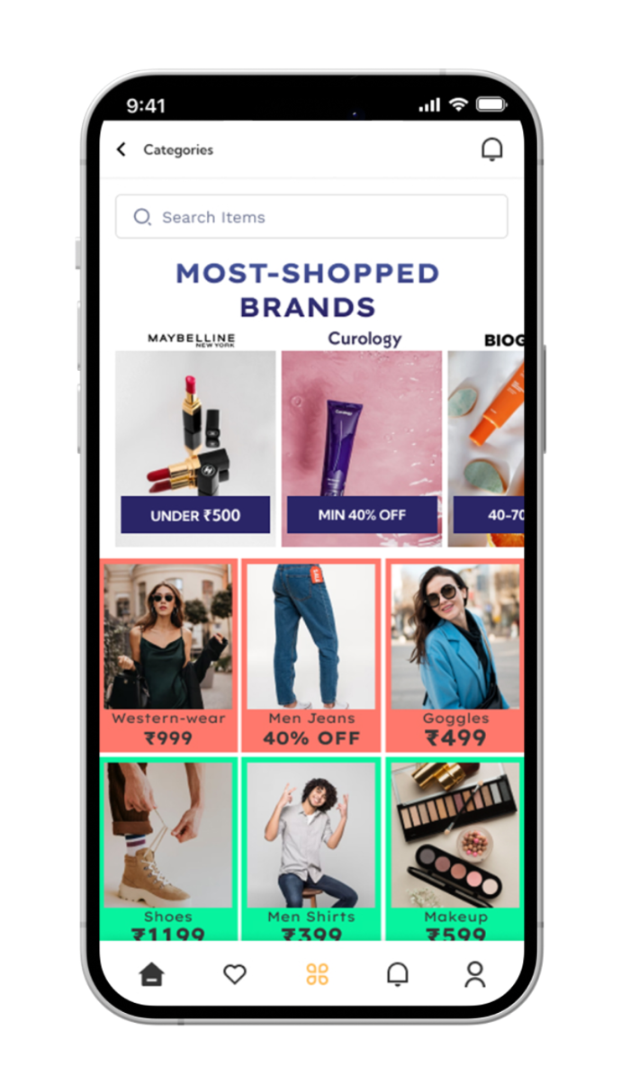 Features in the eCommerce App