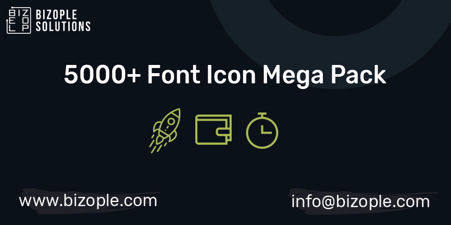 Website Font Icon Bundle Pack